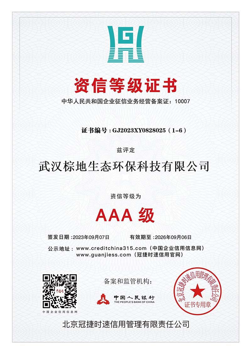 資信等級證書